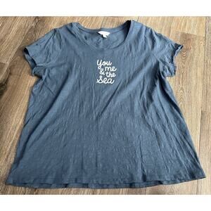 Lauren Conrad “You, Me & the Sea” Shirt – Women’s XXL – Blue – EUC